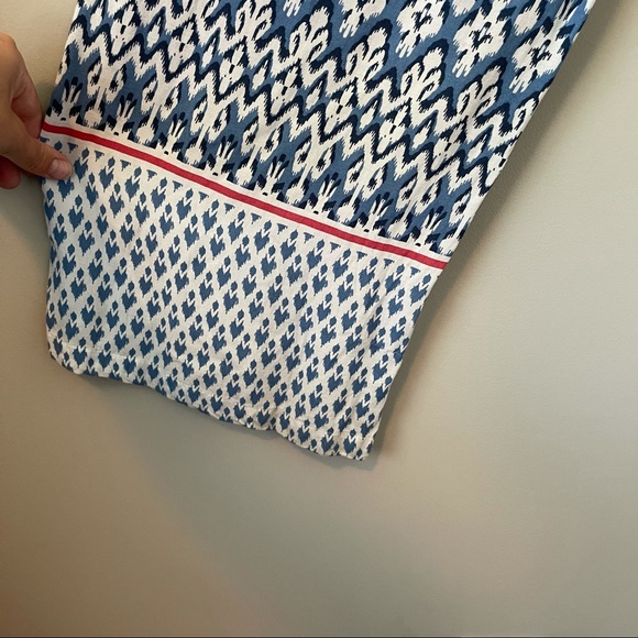 Beach Lunch Lounge Blue Patterned Pants Size Small - Picture 4 of 8